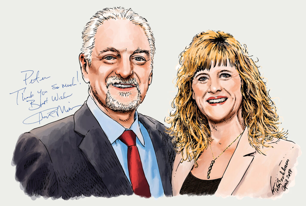 Beispiel eines Porträts - Porträt von Ivan Misner mit seiner Frau